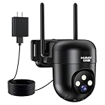 MUBVIEW 5G/2.4G WiFi Camera Surveillance Exterieur, Wired Outdoor Security Camera,360° Home Security Camera with AI Detection, IP66 Surveillance Cameras Outdoor,2K Night Vision, Black