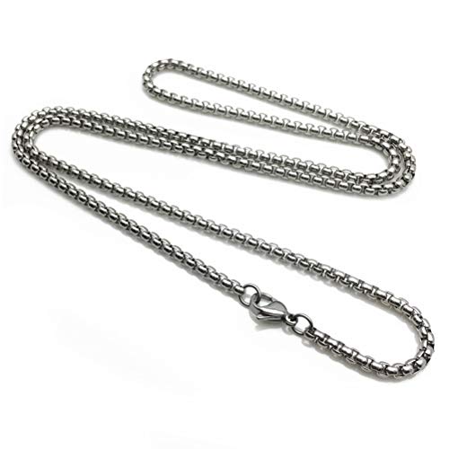 Preisvergleich Produktbild Suszian 3mm Kabel Weizen Kette Edelstahl Halskette Unisex Mode Halskette