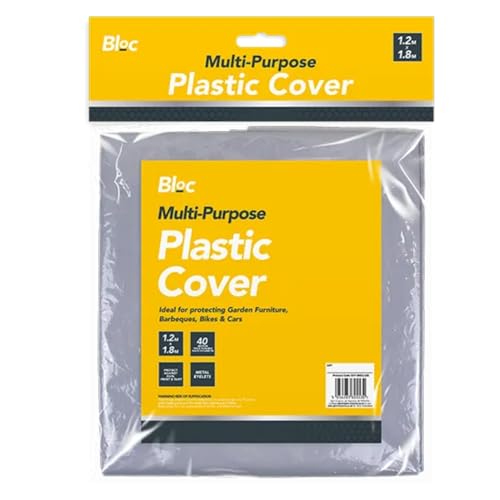 Multi Purpose Plastic Cover – Heavy Duty Waterproof Tarpaulin for Outdoor Use – Versatile Garden Furniture Covers Waterproof & DIY Plastic Sheeting