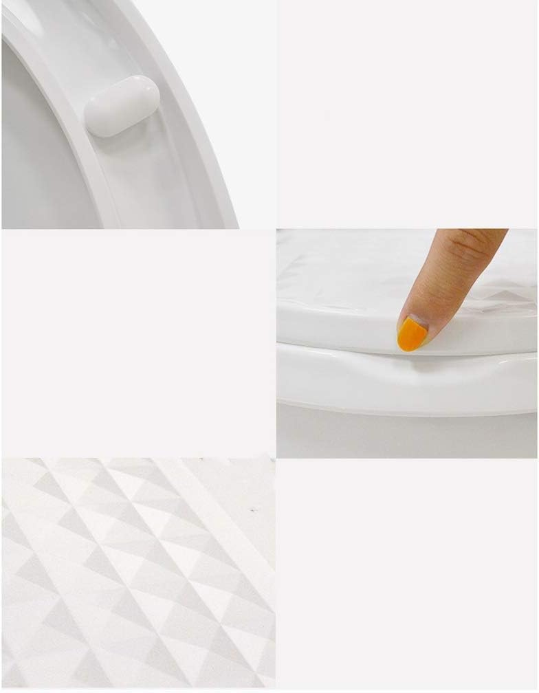 Universal 3D Printed Thick Toilet Seat Cover Plate - U-Shaped Descending Toilet Lid