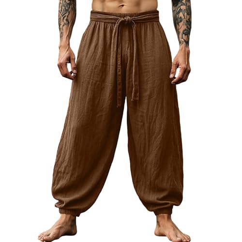 Pantalon de loisirs en lin pour homme adepte de confort et de plage