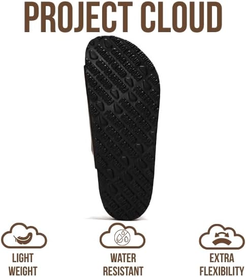 Project Cloud 100% Genuine Leather Summer Sandals for Women 2026 - Memory Foam & Cork Footbed Beach Vacation Essentials Womens Sandals Comfortable Lightweight Slides for Women Footwear (Capri) - Image 5