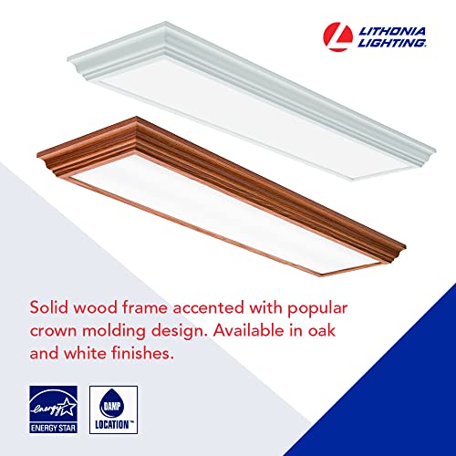 Image of Lithonia Lighting Cambridge 4' LED Kitchen Light Fixture, Cool White, White