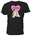 Produktbild T-Shirt mit Aufschrift "I Love Afghan Hound" Gr. M, Schwarz