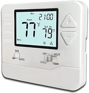 Heagstat H721 Non-Programmable Heat Pump Thermostat, 2 Heat/1 Cool, with 4.5 sq. Inch Display