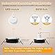 GeyouLux LED Einbaustrahler 230V Dimmbar 68mm 6W IP44 LED Spots 45° Schwenkbar 3000K Warmweiß Deckenspots für Badezimmer Küche Wohnzimmer Einbauspots Flach Einbauleuchten Schwarz 1er set