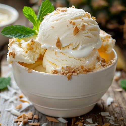 Pina Colada Eispaste │ Exotischer Genuss mit Ananas und Kokos │ MEGA GESCHMACK │ Verfeinere dein Eis, Desserts, Getränke uvm mit einer extra Portion Geschmack │ Inhalt 250 g – Bild 7