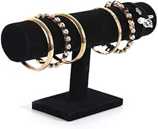 [Haixifry] ブレスレットスタンド 腕時計 ベルベット ネックレス ジュエリー ホルダー 収納 展示台 ブラック