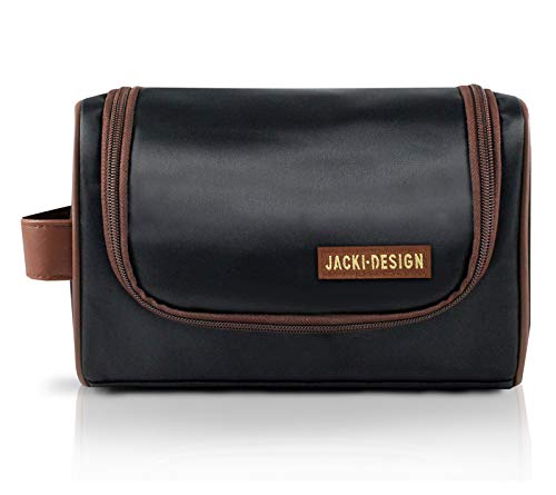 Necessaire Masculina com Alça Lateral Jacki Design AHL17210 - Preto/Marrom
