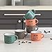 Quid Frappe Deco Set De 6 Tazas Cerámico Surtido 8cl Gres Apto Microondas Imagen de Quid Frappe Deco Set De 6 Tazas Cerámico Surtido 8cl Gres Apto Microondas
