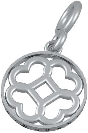 Bark Avenue Jewelers- Sterling Silver Floret Pendant - Large