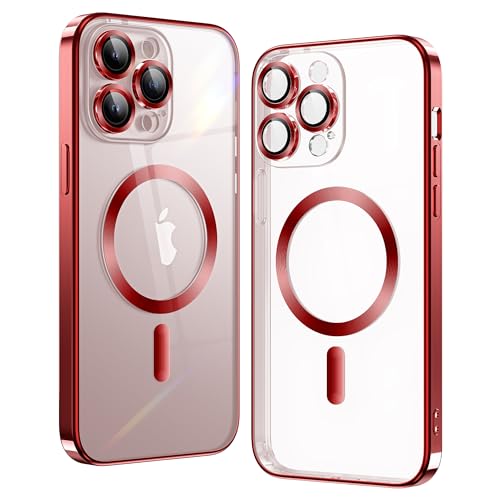 Coque iPhone 12 Pro luxe en métal brillant avec aimant puissant et transparence cristalline