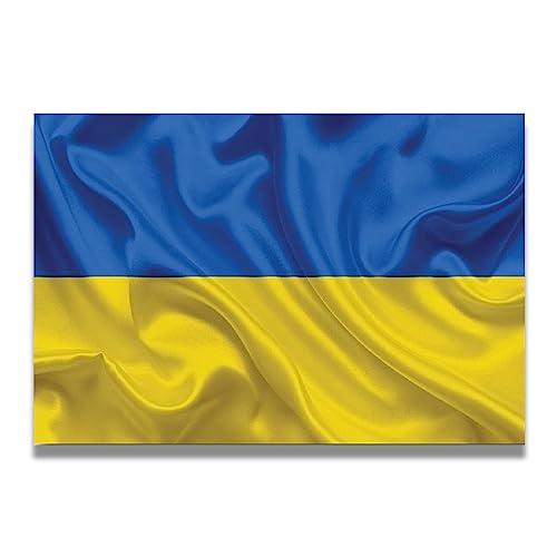 Image of Magnet Me Up Waving Ukraine Ukrainian Flag Magnet Decal, 4x6 Inches, Heavy Duty Automotive Magnet for Car Truck SUV