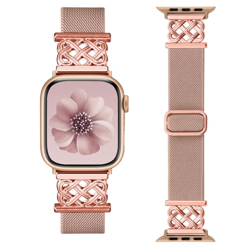Bracelet Apple Watch nylon femme élégant de haute qualité pour iWatch 10