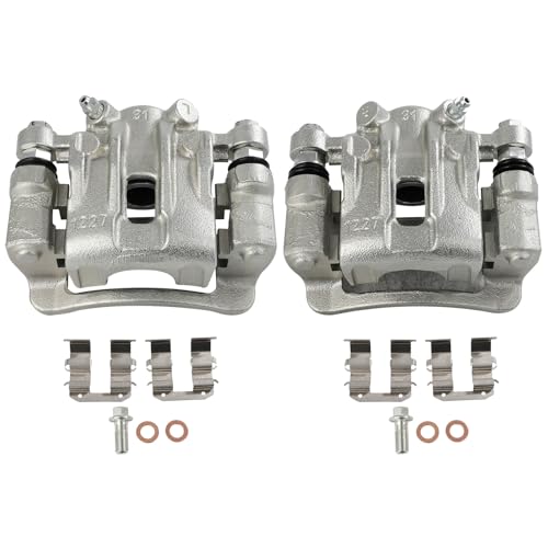 Image of SCITOO 19B3477A 19B3476A Rear Left & Right Disc Brake Calipers Assembly w /Bracket for Hyundai for Elantra 2009-2012