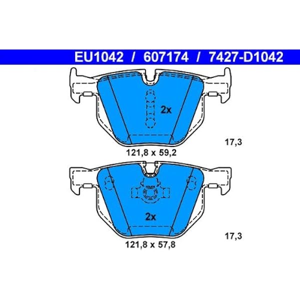 ATE 13046071742 Set pastiglie freno a disco