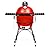 Kamado Joe KJ23RHC Classic Joe II 18-inch Charcoal Grill with Cart and Side Shelves, Blaze Red