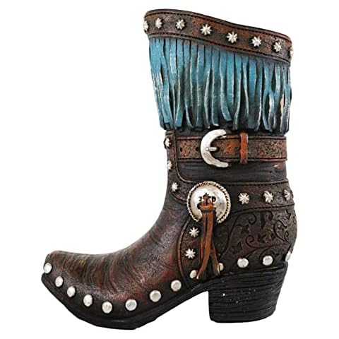 Ebros Gift Rustic Boot Vase Cover
