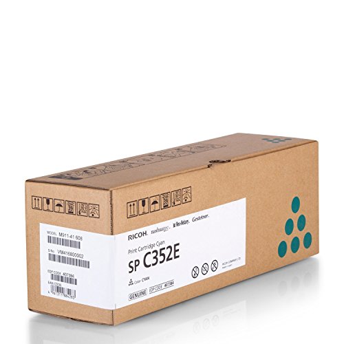 Toner laser Ricoh SP C352E Cyan 6000 pages résout vos problèmes de bavure d'encre