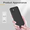 Funda para Teléfono Unihertz 8849 Tank Mini 1 (4.30") + Protector de Pantalla, Cubierta Delgada de Silicona Suave TPU Anti-Rayaduras y a Prueba de Golpes + Vidrio Templado para Unihertz 8849 Tank Mini 1 - Negro 3