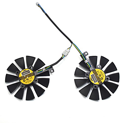Inrobert A Pair Graphics Card Cooling Fan For Asus Arez Expedition Rx 570, Mining Rx 470, Gtx 1060/1070/Rx 480 Dual Series (Pld09210S12Hh) #TOP2