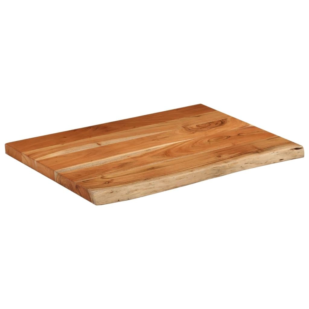 vidaXL Encimera de Baño Rectangular, Tablero de Tocador, Encimera de Lavabo, Tablero para Armario, Madera Maciza de Acacia 70x60x3,8 cm