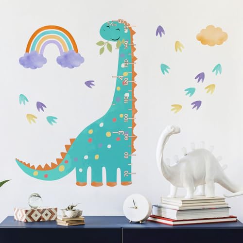 Vinilos decorativos de medidor de altura dinosaurio miniatura 5