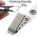 Bulk 25 Pack - Premium Clothing Friendly ID Badge Clips - Metal Alligator Swivel Card Clip & Clear Plastic PVC Vinyl Strap with Button Snap Great for Name Tags & Access Badges by Specialist ID