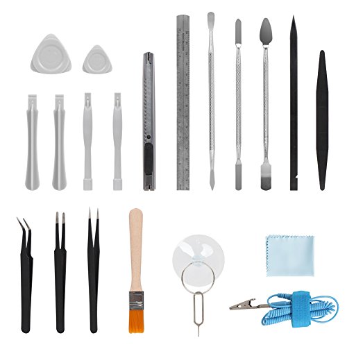 Syntus Electronic Repair Tool Kit with Magnetic Driver Kit, 80 in 1 Professional Precision Screwdriver Set with Portable Pouch for iPhone, iPad, MacBook, Gaming Console, Controller, Black