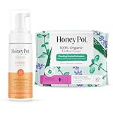 The Honey Pot Company - Normal Feminine Wash & Herbal Pads for Women Bundle- PH Balanced Feminine Products - Regular Flow w/Wings - Sanitary Pads - Feminine Care