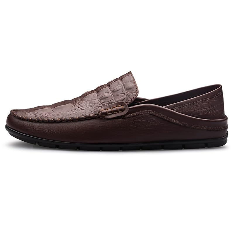 Loafers for Men Simple Round Toe Loafer Shoes Comfortable Anti-Slip Lightweight Prom Slip On4