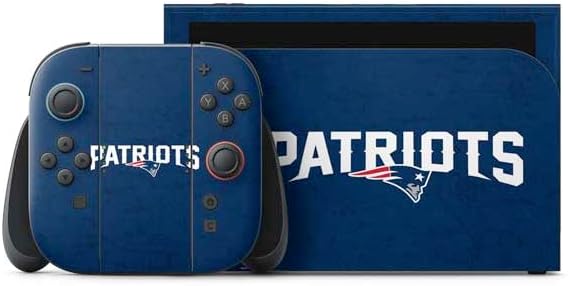 Skinit Decal Gaming Skin Compatible with Nintendo Switch 2 (2025) with Joy-Con - Officially Licensed NFL New England Patriots Tropical Print Design