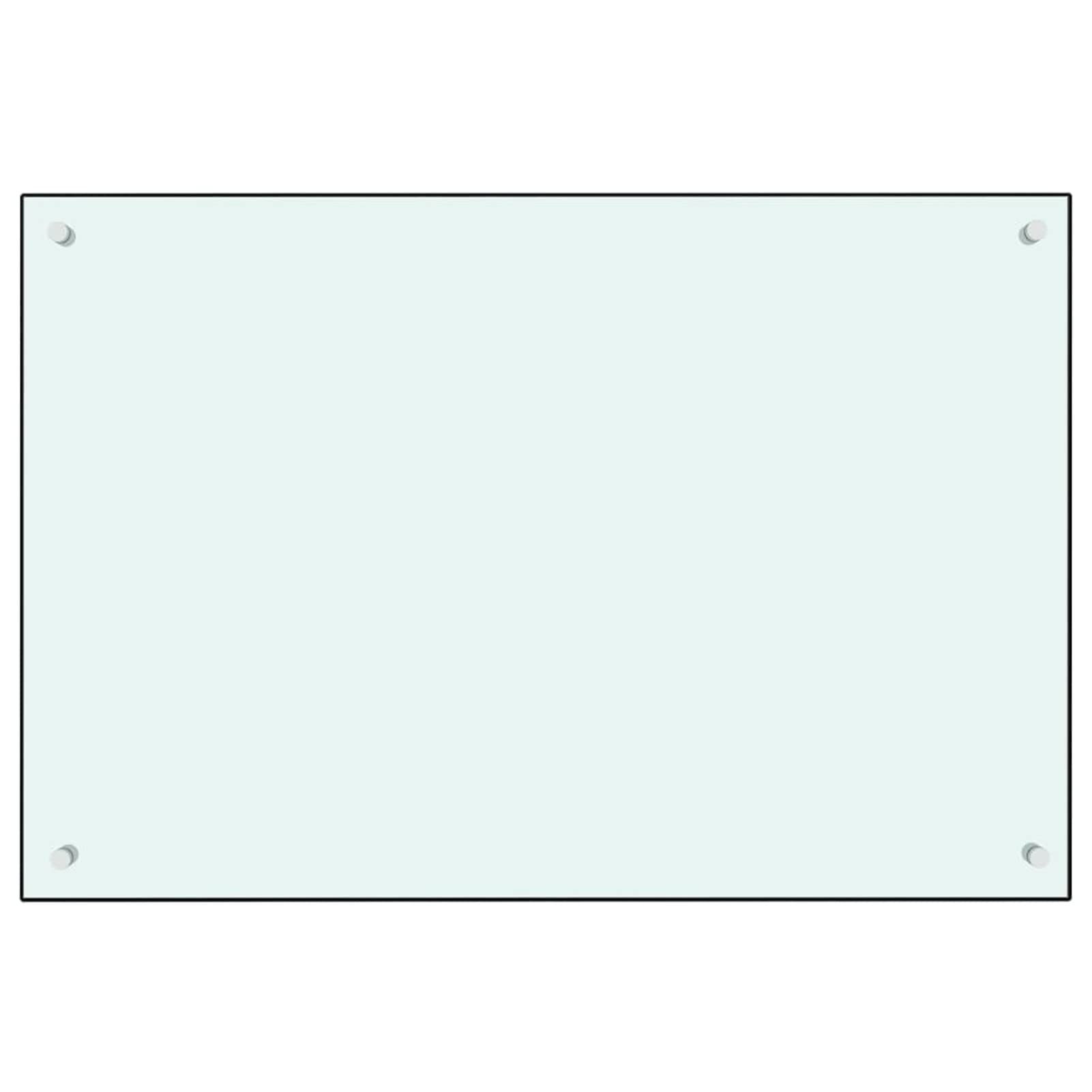 Paraschizzi per Cucina Bianco 90x60 cm in Vetro Temperato,Cucina e Pranzo,Strumenti e Utensili cucina-249459