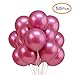 Produktbild Topeedy Party Luftballon 50pcs 12 '' Inch Shiny Rose Red Metallic Helium Latex Luftballons Hochzeit Geburtstag Dekorationen