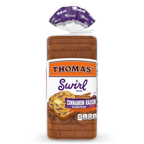 Thomas’ Cinnamon Raisin Swirl Bread, 16 Oz Cinnamon Raisin Bread Loaf