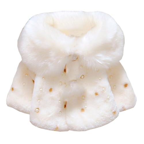 OKSakady Neugeborenes Säugling Baby Mädchen Kunstpelz Mantel Jacke Kap...