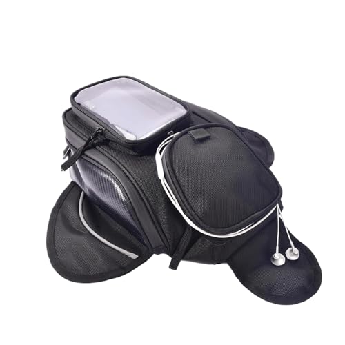 Poemtian Motorcycle Tank Bag Motorcycle Riding Strong Magnetic Waterproof Oil Fuel Tank Bag Universal Waterproof Riding Organizer
