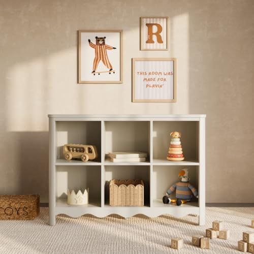 Image of Storkcraft Casablanca 6 Cube Organizer Bookcase, Frosted Oat