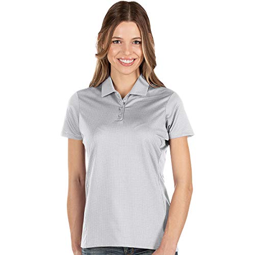 Antigua Women's Balance Short Sleeve Polo Shirt XXL White Multi