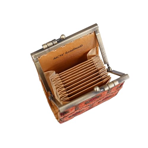 Angelina's Palace Carpet Wallet Vintage Kiss Lock ID Pouch,Clasp Card Holder4