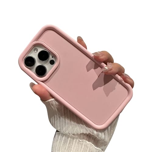 Coque iPhone 14 Pro rose silicone mat antichoc protection souple femme