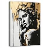 WallArena - Impression sur toile - Mme - 70x100 cm - Tableau decoration...