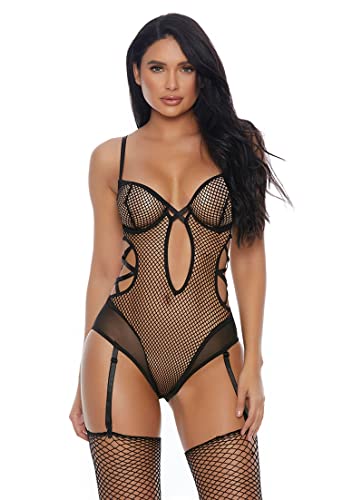 Teddy sexy Forplay noir en taille S pour sublimer vos soirées romantiques