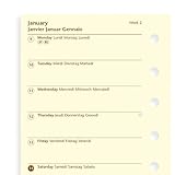 filoFax 68239 Refill for Year 2018 Pocket One Week Per Page Diary In Cotton Cream