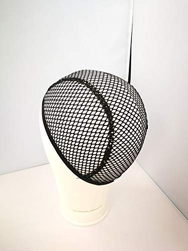 Bonnet de perruque au crochet 3S avec de grands trous pour les tresses sénégalaises, les cheveux cubiques 3D, les tresses tressées, etc. Bonnet de perruque doux, solide, confortable et extensible (XL) Cover