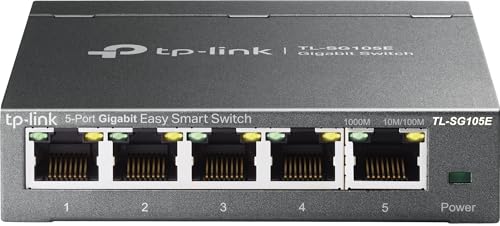 TP-Link 5-Port Gigabit Ethernet Easy Smart Switch (TL-SG105E) $17.99 + Free Shipping w/ Prime or on $35+