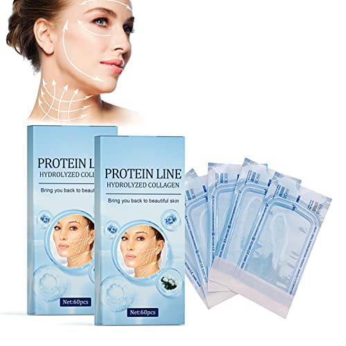 Hilo de Seda de Colágeno, 120 Piezas Facial de Colágeno Protein Thread Lifting, Colágeno Activo Elevación de Hilo de Seda Hidratante, Facial de Colágeno Protein Thread Lifting Cover