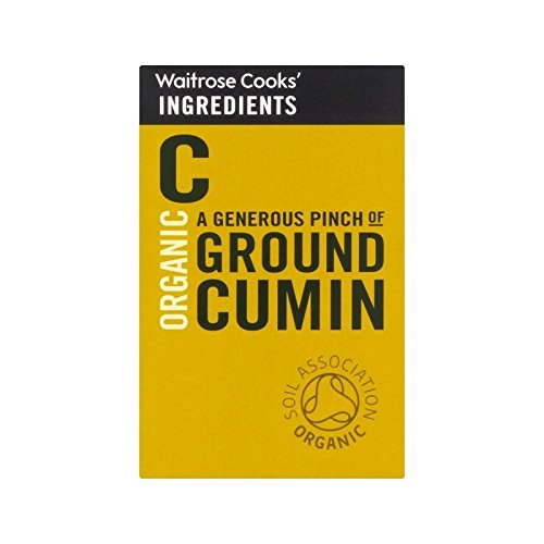 Cooks' Ingredients Organic Ground Cumin Waitrose 50g - Pack of 2