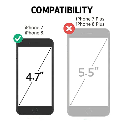 Chuanshi Zhongxinsw Iphone 7/Iphone 8/Iphone Se 2020 Phone Case With Black And White Grid Black Frame Slim Silicone Frame Shockproof Case Drop Protection, Multicolor #TOP5