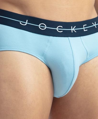 Image of Jockey NY15 Men Super Combed Cotton Elastane Stretch Solid Brief with Ultrasoft Waistband